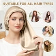 thumbnail image 6 of THXSILK 100% Mulberry Silk Bonnet for Sleeping Women, 19 Momme Grade-6a Silk Hair Bonnet with Elastic Band, 6 of 6