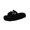 black, variant on Women's Fuzzy Open-Toe House Slippers with Memory Foam - Plush Cozy Cute Slipper Indoor/Outdoor Soft Slip On Slides Gifts for Women Mom Her Ladies