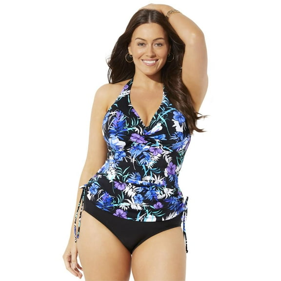 Swimsuits for All Adrift Underwire Adjustable Tankini Set