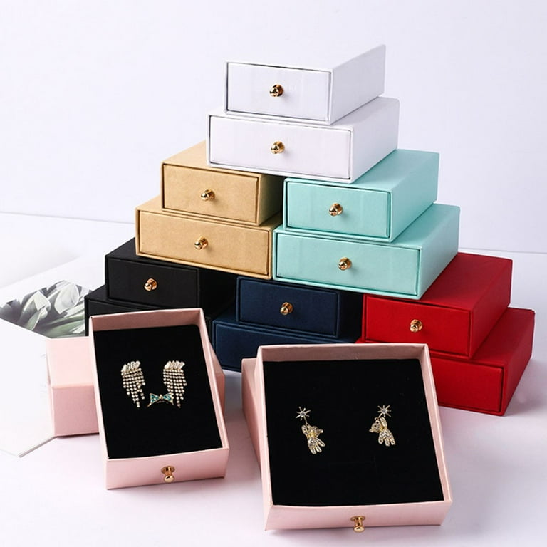 Drawer Type Jewelry Packaging Box Jewelry Box Earrings Necklace