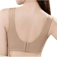 thumbnail image 5 of SMihono Womens Seamless Bras Full Coverage Push Up Bras Lace Anti-Sagging Wirefree Bra Breathable Comfy Everyday Bras Khaki 4, 5 of 5