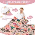 thumbnail image 3 of Dogs with Pioneer Flower Toddler Nap Mats for Kids Preschool,Sleeping Mat Bag or Kids,Toddler Sleeping Bag,Toddler Nap Mat or Daycare, 3 of 6