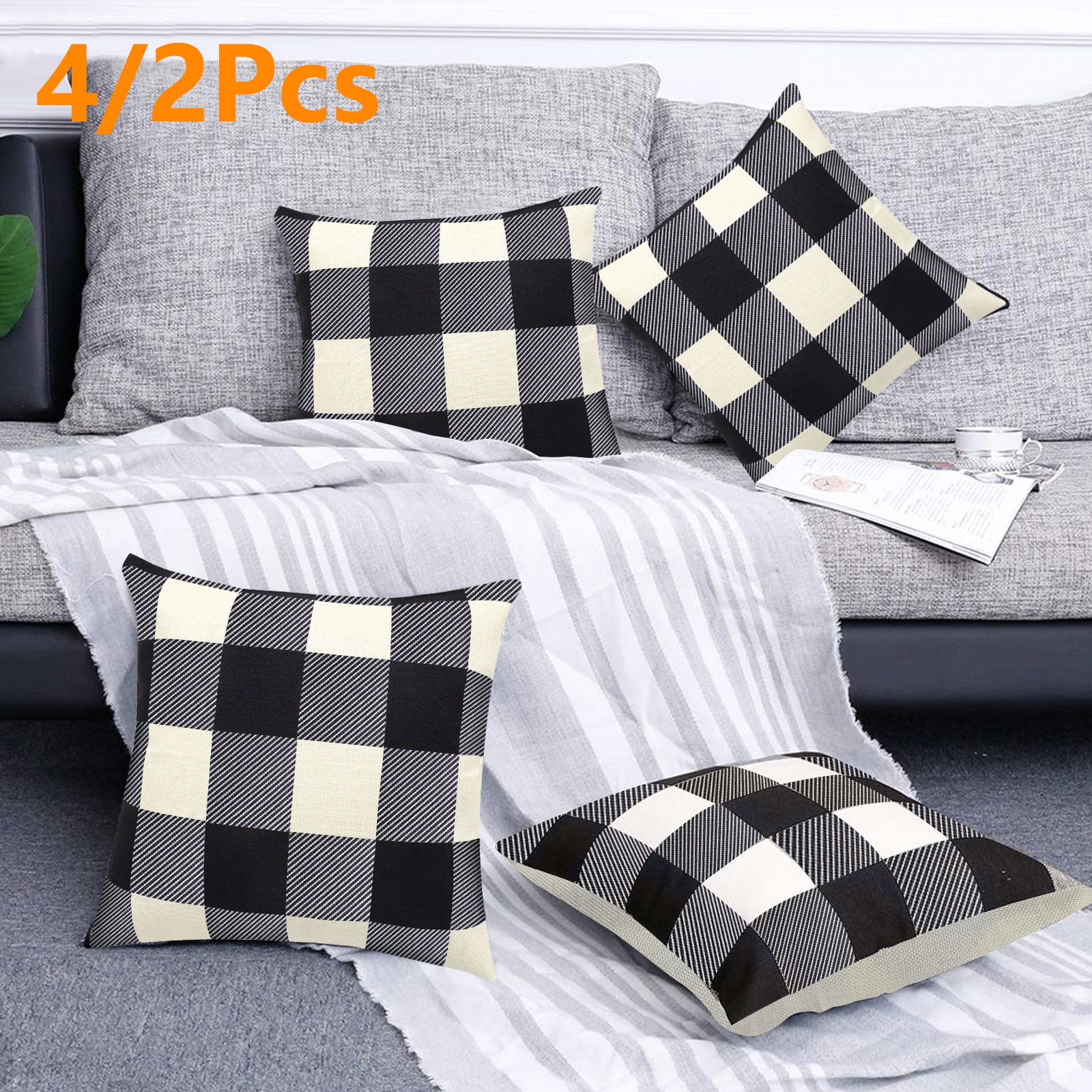 plaid pillowcases