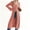 Pink, variant on Bell Sleeve Women Solid V Neck Casual Long Button Down Knit Cardigan
