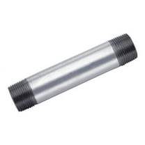 Anvil 8700154704, Steel Pipe Fitting, Nipple, 1-1/2" NPT Male x 12" Length, Galvanized Finish