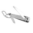 thumbnail image 2 of Unique Bargains Manicure Pedicure Nail Cutter Clipper Trimmer Silver Tone w Bead Chain, 2 of 2