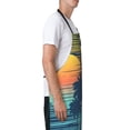 thumbnail image 3 of Picia Palm Trees Waterproof Apron for Unisex Adult - Adjustable Bib Apron with Pockets, Ideal for Cooking, Gardening, Painting, and Household Chores, 3 of 9