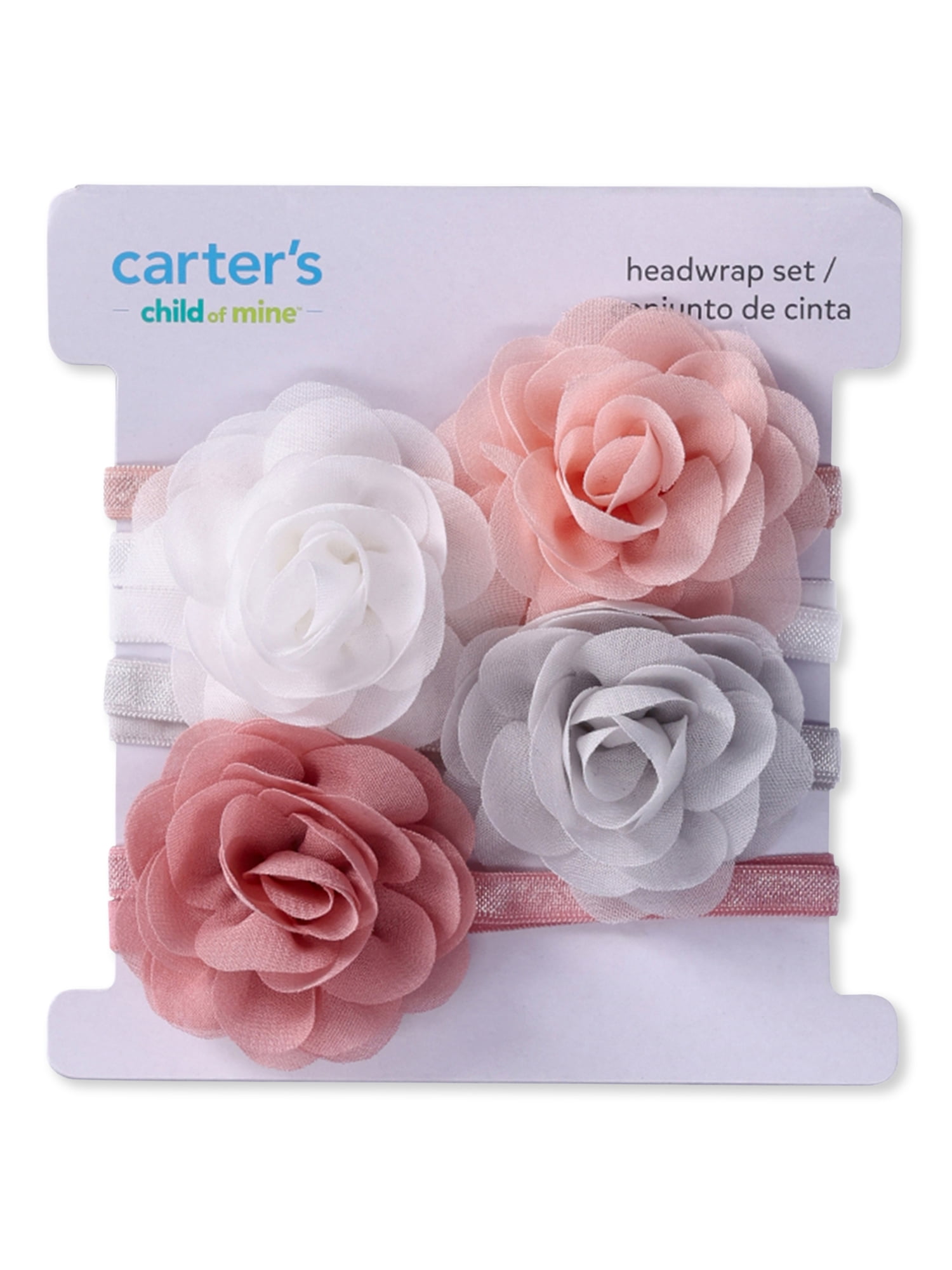 Carter's Child of Mine, Infant Girl, Headwrap Plumes, 4 Pack, Size 0-12M