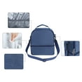 thumbnail image 4 of Unique Bargains Insulated Leakproof Lunch Bag for Office, Picnic Navy Blue, 4 of 6