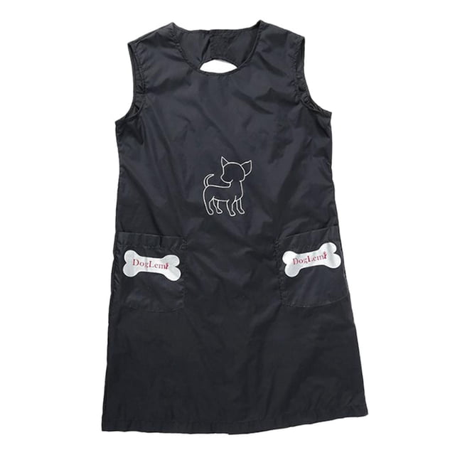 Delantal de aseo para mascotas Zulema resistente transpirable nylon impermeable sin mangas L
