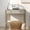 White&Gold Fluted Desk, variant on Manxile Computer Desk with 2 Storage Drawers, Home Office Writing Study Desk PC Table for Small Space/Bedroom, White+Gold