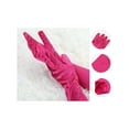 thumbnail image 2 of INSPIRE CHIC Women's Long Gloves 1920S Evening Party Full Finger Mittens Elegant Opera Glove Fuchsia One Size, 2 of 5