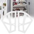 thumbnail image 4 of LYUMO Hinges Accessory, Shoe Cabinet Hinges,Home Plastic Hollowed Two Layers Shoe Cabinet Shelf Rack Holder Hinges Accessory, 4 of 9