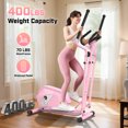 thumbnail image 2 of FUNMILY Ultra-Quiet Heavy Duty Elliptical Machine | 400LBS Capacity, 15-Inch Natural Stride, 14 Resistance Levels, Low Impact Cardio for Home Gym, Seniors & Small Spaces, 2 of 7