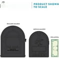 thumbnail image 4 of Boulder Large Black Post-Mount Mailbox, Heavy-Duty Metal Curbside Mail Box for Residential or Commercial Use, Weather-Resistant and Durable Design, 4 of 5