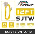 thumbnail image 2 of Cable de extensión HONDERSON, calibre 10, 3 salidas, 12 pies, interior/exterior, 2 of 7