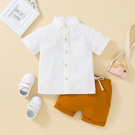 

NIUREDLTD Summer Korean Boys Short Sleeved Shirt Round Neck Shirt Casual Clothing Foreign Style Coat