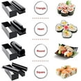 thumbnail image 1 of 10 PCS Super Sushi Maker, DIY Sushi Roll Mold Set - Beginner Easy Sushi Making Kit (Black), 1 of 4