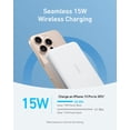 thumbnail image 3 of Anker MagGo Power Bank, Ultra-Slim 10,000mAh Magnetic Battery Pack, Qi2 Certified 15W Ultra-Fast MagSafe Compatible Portable Charger, Ergonomic Design, for iPhone16/15/14/13/12 Series Only, 3 of 5