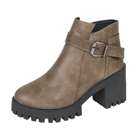 

autumn winter shoes Women Ladies Short Boots Zipper Ankle Boots Single Shoes