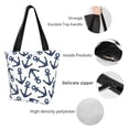 thumbnail image 4 of Sikiie Navy Blue Anchors Shoulder Bag Casual Hobo Crossbody Tote Bag for Women and Men Large Purse Messenger Bag Travel Work, 4 of 6