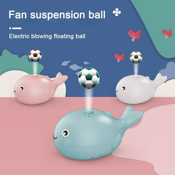 RELAX DREAM Floating Ball Whale Fan Toy for Kids, Suspended Ball USB Charging Mini Fan Toy,New Summer Cooling Interactive Toy Gift for Kids Boys Girls, Blue Pink White