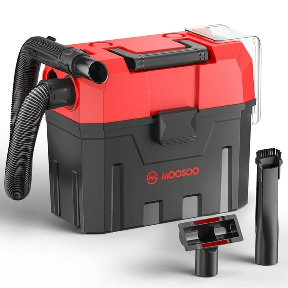 MOOSOO Aspirateur d'Atelier Sans Fil Portable avec Batterie Rechargeable Idéal pour Maison/garage/voiture
