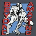 thumbnail image 2 of Women's Spider-Man: Beyond Amazing Split Panel  Racerback Tank Top Navy Blue Heather X Large, 2 of 4