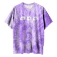 thumbnail image 4 of Babysbule Women's Tops Women's Vintage Drop Short Sleeves Printed Pattern Casual Short Sleeve Gradient Tie-dye Print Tops Blouse, 4 of 9