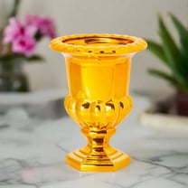 Galen Electroplated Glass Pedestal Urn Vase