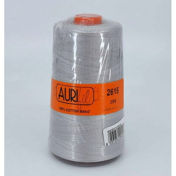 Aurifil Mako Cotton Thread Aluminum 2615 Lg Spool 50Wt 6452Yd