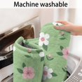 thumbnail image 5 of Pioneer Flower Floral Print Pattern Bathroom Rugs Mat, Non Slip Microfiber Bathroom Rug with Rubber Backing, Soft Mats for Bathroom Floor Tub Shower, 17"x27", 5 of 5
