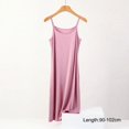thumbnail image 1 of Jupon Sans Couture en Soie Glacée pour Femmes Été Grande Taille Sans Manches Combinaison Intérieure Modal, 1 of 5