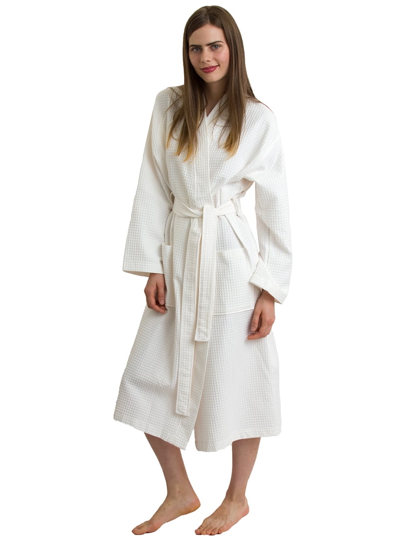 TowelSelections Women's Waffle Weave Robe Cotton Spa Bathrobe - Walmart.com