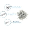 thumbnail image 3 of 200pcs Miniature Round Head Nails 10mm, Silver, 3 of 6