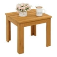 thumbnail image 2 of Ktaxon Outdoor Wooden Square Side End Table, Fir Wood Natural, 2 of 12