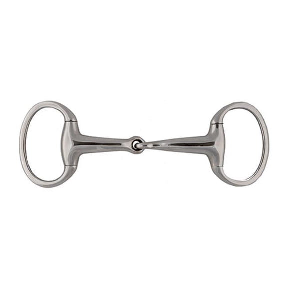 Jacks 25530-5 Solid Jointed Mouth Eggbutt Snaffle Bit - 5 in.
