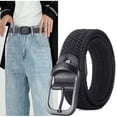 thumbnail image 3 of Cinturón de hombre, cinturón elástico sin agujeros, cinturón elástico con hebilla de pasador para estudiantes, cinturón de pantalones de moda para hombres y mujeres jóvenes, 3 of 4