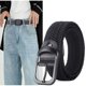 thumbnail image 4 of Cinturón de hombre, cinturón elástico sin agujeros, cinturón elástico con hebilla de pasador para estudiantes, cinturón de pantalones de moda para hombres y mujeres jóvenes, 4 of 4