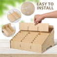 thumbnail image 3 of OULII Wooden Phone Organizer Box Khaki Style for Classroom Meeting Room 1 Set, 3 of 6