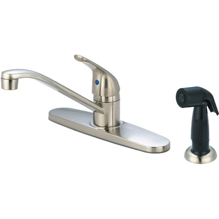 UPC 763439840660 product image for Olympia Faucets Single Handle Kitchen Faucet with Side Spray | upcitemdb.com