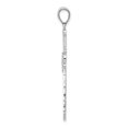 thumbnail image 6 of FJC Finejewelers 14k White Gold Bright Cut Cross Charm, 6 of 6