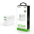thumbnail image 2 of Esoulk 12W/2.4A Dual USB Port, Fast Charging Wall Charger for Boost Summit Flip - White, 2 of 8