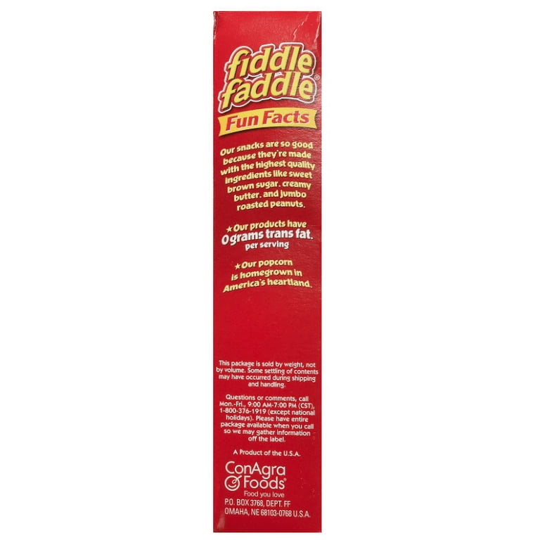 Fiddle Faddle Caramel Popcorn, Peanuts, 6 Oz Pack Of 2, Sweet...