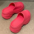 thumbnail image 2 of Platform Slides for Women, Platform Sandals Women Comfortable, Cute Flatform Beach Sandals,Fashion Platform Slippers for Women Slip On Open-Toe Sandals Indoor and Outdoor Use, 2 of 9