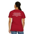 thumbnail image 3 of John 3:16 Performance T-Shirt – Moisture Wicking Unisex Christian Athletic Tee – Printed Front & Back with White Font (Red L), 3 of 7