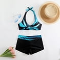 thumbnail image 5 of JoveMarine Bikini Sets for Women – Split Printed Swimsuit with Breast Pads, No Underwire, Fashion Sexy Two-Piece, Perfect for Summer Beach Vacation,Sky Blue 5XL, 5 of 5
