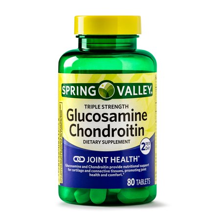 - Spring Valley Glucosamine Chondroitin Tablets, 1500 mg, 80 Ct