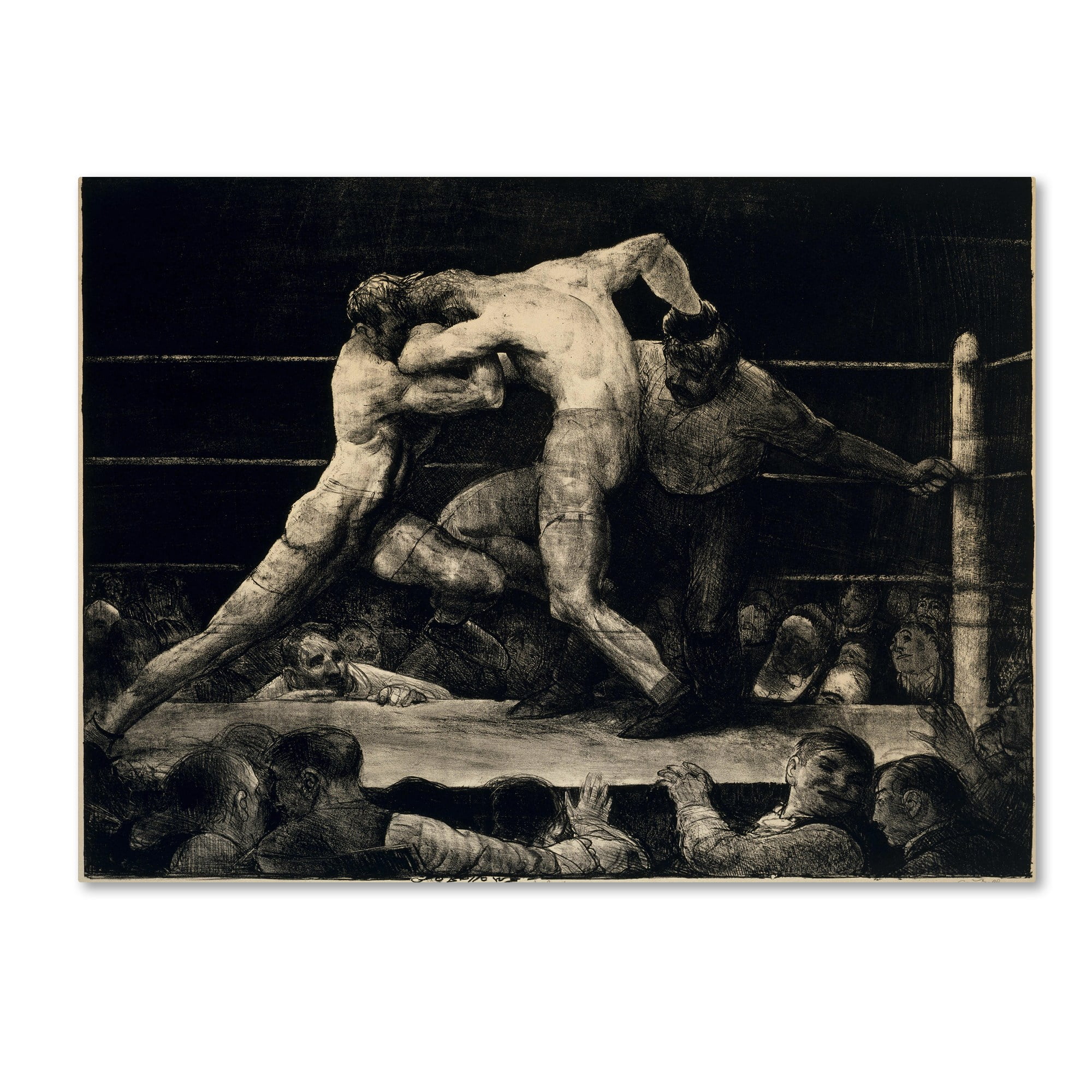 George Bellows 'A Stag At Sharkeys' Canvas Art