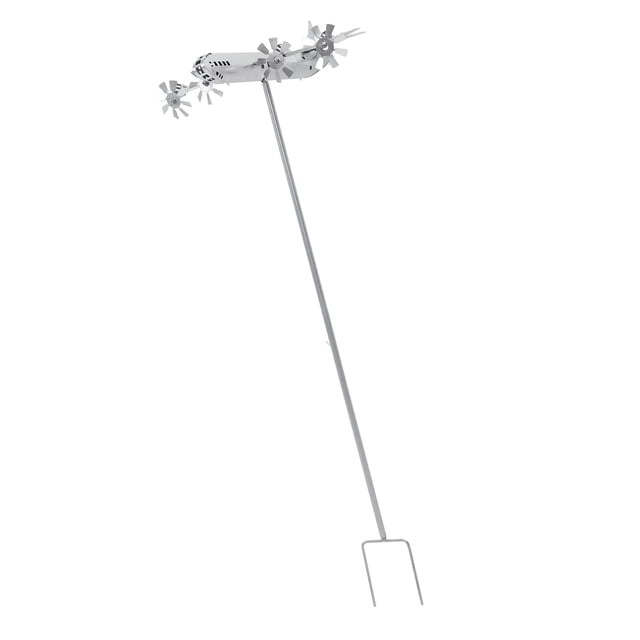 Hilandero De Viento De Avión, Fácil Instalación, Molino De Viento De Metal De Hierro, Resistente, Llamativo Para Césped